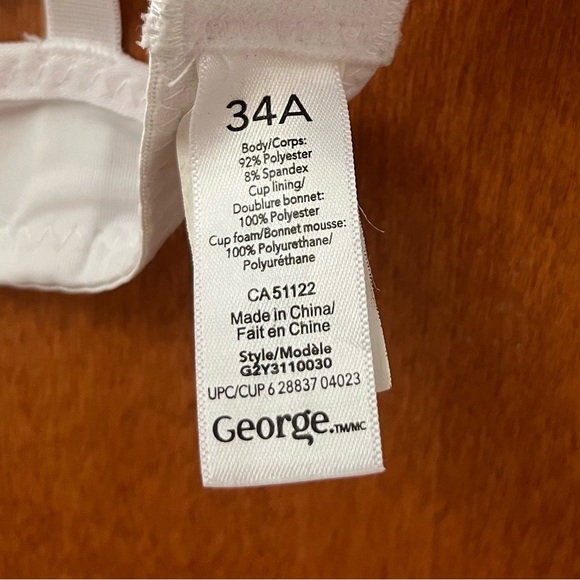 White Purple Bras, 34A - Picture 4 of 7